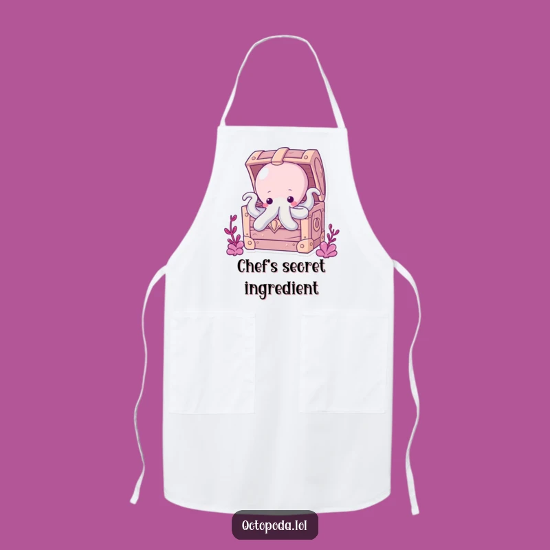 Funny Chubby Octopus Apron: Chef's Surprise from a Treasure Chest