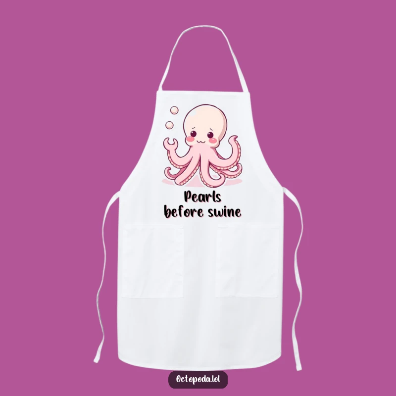 Funny Kawaii Octopus Apron: Juggle Your Tasks with Cute Style