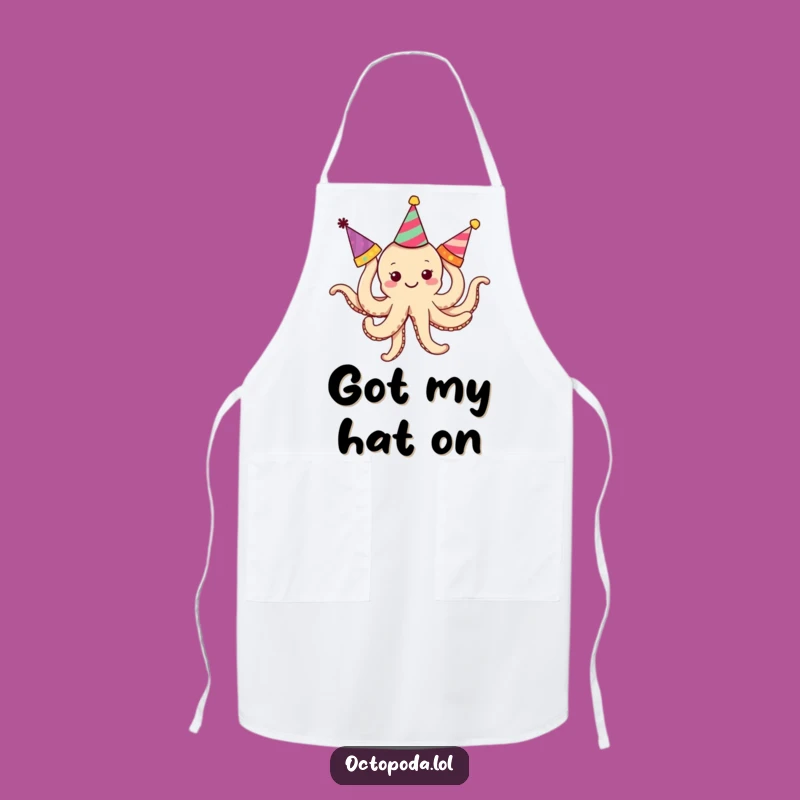 Funny Octopus Party Apron: Tangled Chef's Apron, Fun in the Kitchen and Funny Gifts
