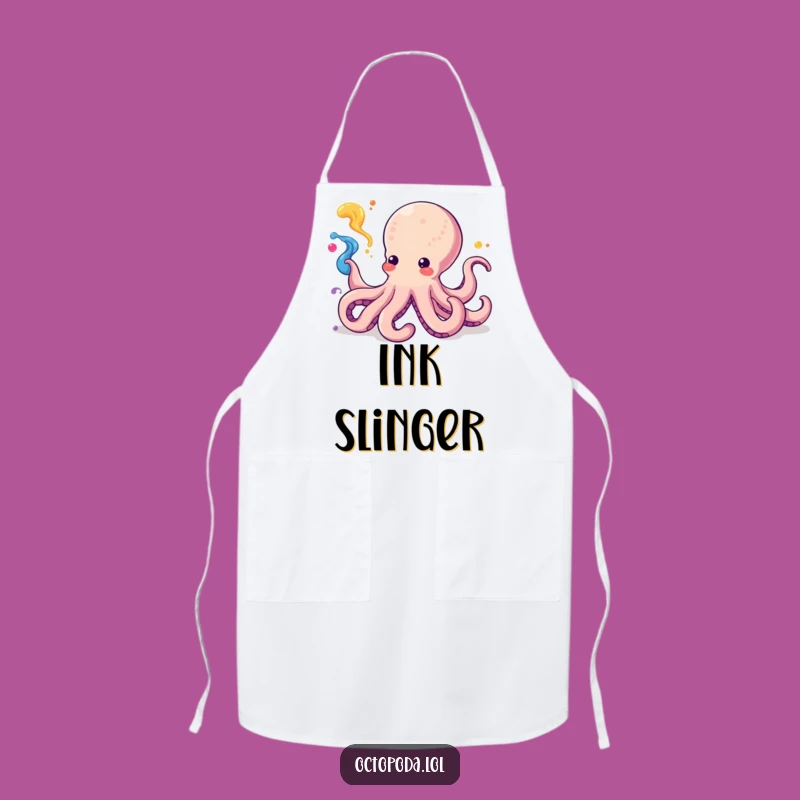 Funny Kawaii Octopus Chef Apron: Cook Up Fun in the Kitchen with This Design