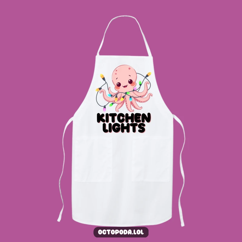 Funny Octopus Holiday Apron: Cook Up Festive Fun!