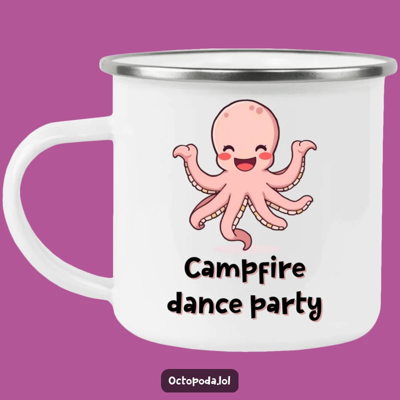 Funny Octopus Dancing Camping Mug: Happy Hydration on the Go