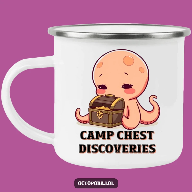 Funny Octopus Camping Mug: Explorer's Treasure Sniffing Durable Funny Gift
