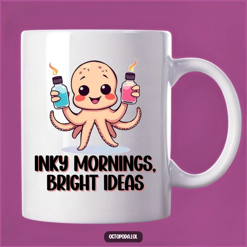 Funny Octopus Juggling Mug: Artistic Fun with This Funny Gift