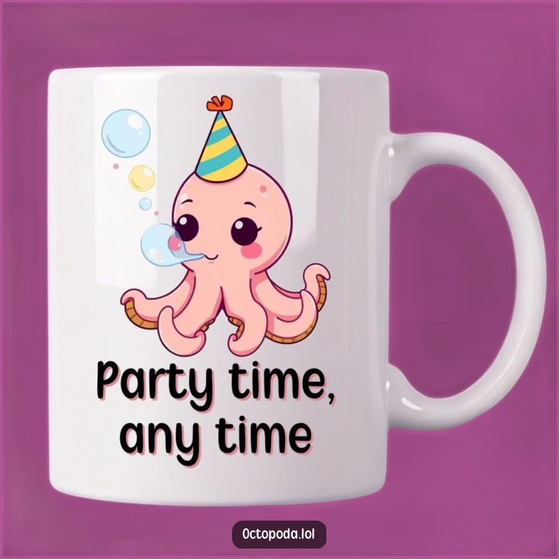 Funny Octopus Party Mug: Celebrate Fun with This Funny Gift