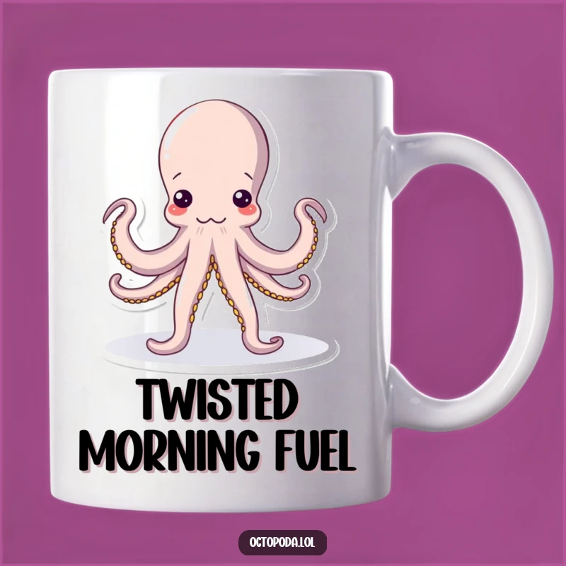Funny Yoga Octopus Mug: Hilarious Cephalopod Stretch Gift for Flexible Friends