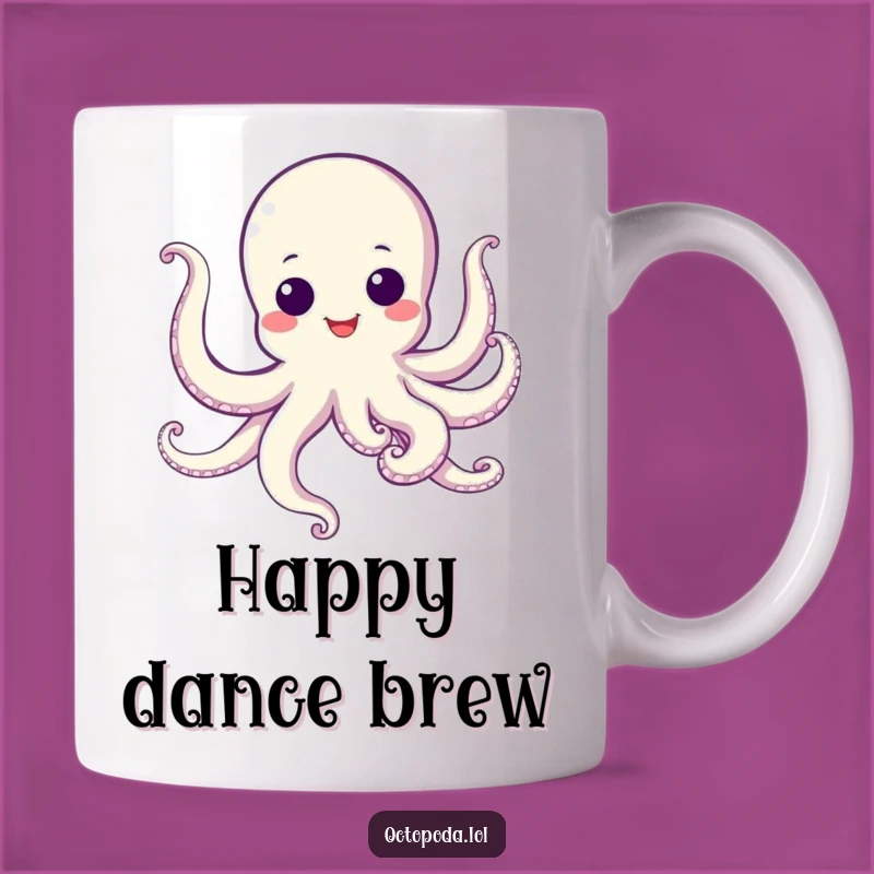 Funny Googly Eye Octopus Dancing Mug - Hilarious Gift for Happy Souls