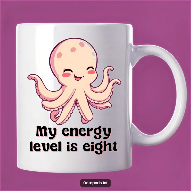 Funny Octopus Dancing Mug: A Cheerful Cephalopod's Silly Gift for Him or Her