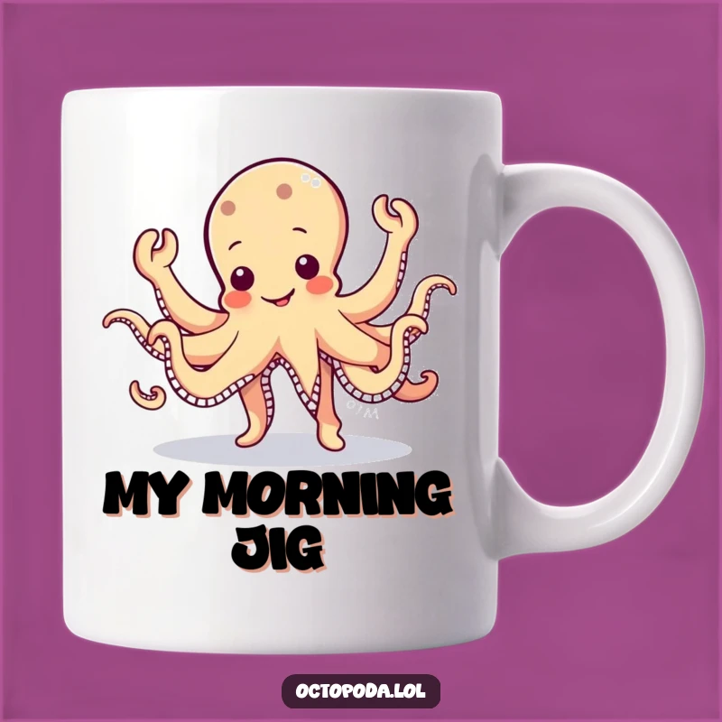 Funny Octopus Jig Mug: Wobbly Character Dancing, Hilarious and Energetic Funny Gift
