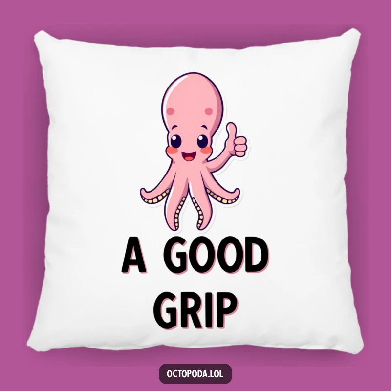Funny Octopus Thumbs Up Pillow: Cozy Encouragement, Perfect Funny Gift for Comfort