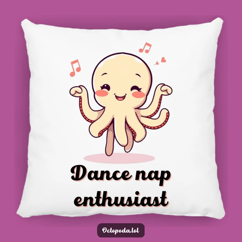 Funny Dancing Octopus Pillow: Cozy Comfort with Musical Vibes, Perfect Gift