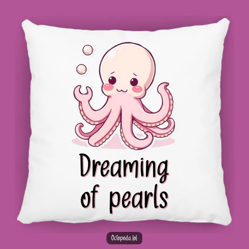 Funny Kawaii Octopus Pillow: Huggable Cuteness with Pearly Delights