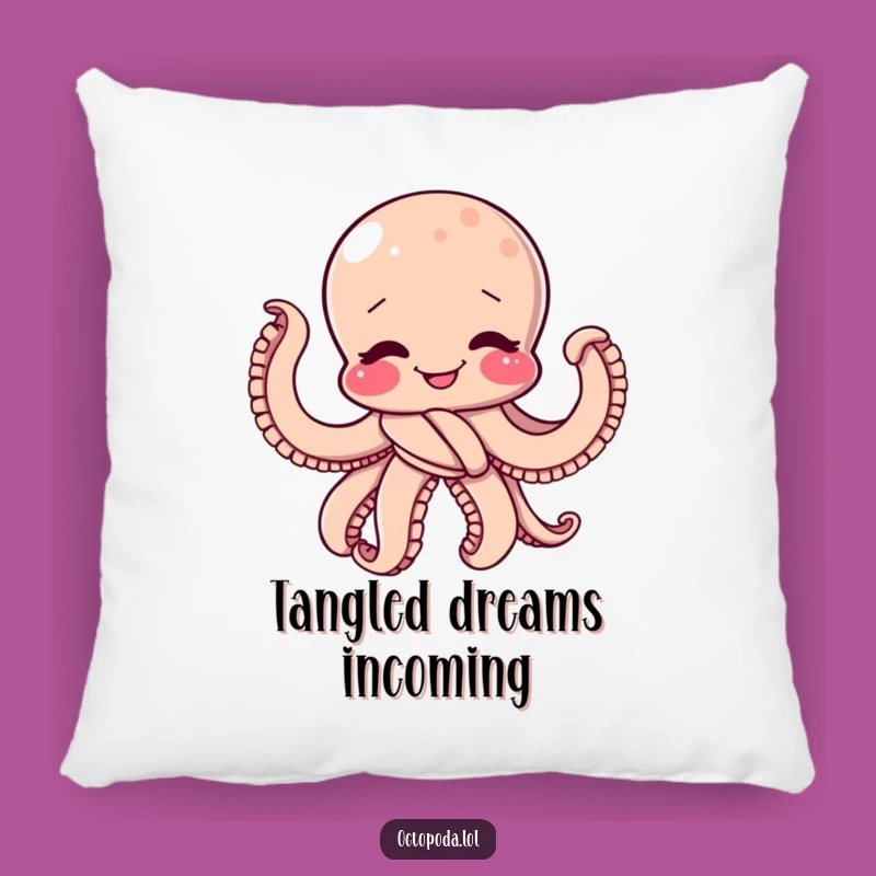 Funny Octopus Knot Pillow: Giggling Comfort, Perfect Cozy Funny Gift Accent