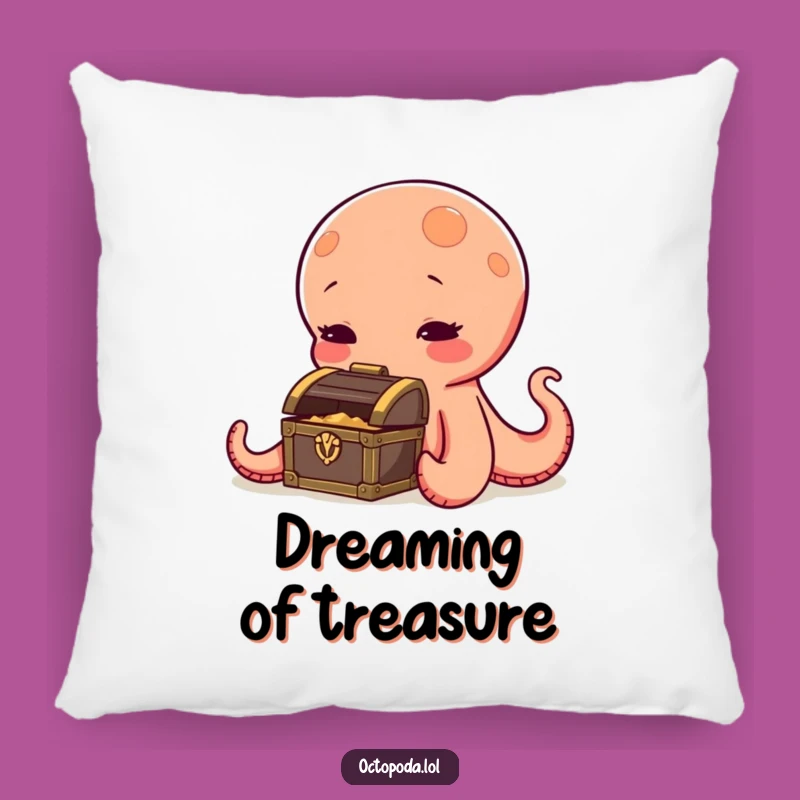 Funny Octopus Pillow: Cozy Curious Treasure Sniffing Funny Gift Cushion