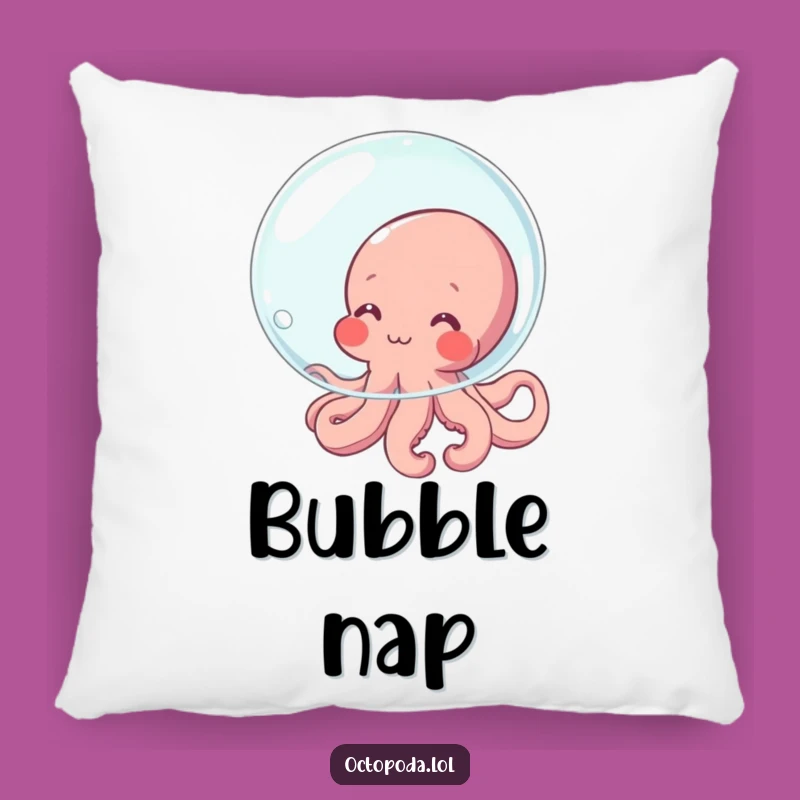 Funny Shy Octopus Pillow: Cozy Blushing Character Hiding, Perfect Hilarious Gift