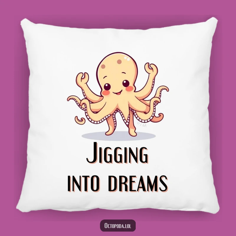 Funny Wobbly Octopus Pillow: Dancing Character Cushion, Soft and Hilarious Funny Gift