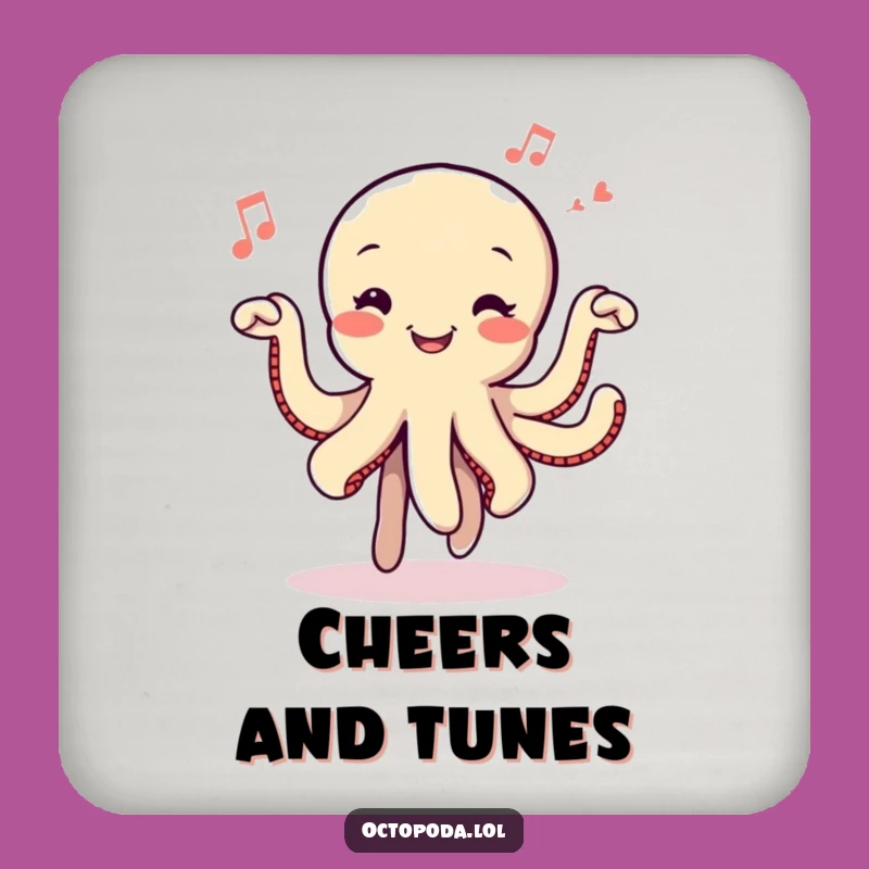 Funny Dancing Octopus Coasters: Protect Surfaces with Musical Style