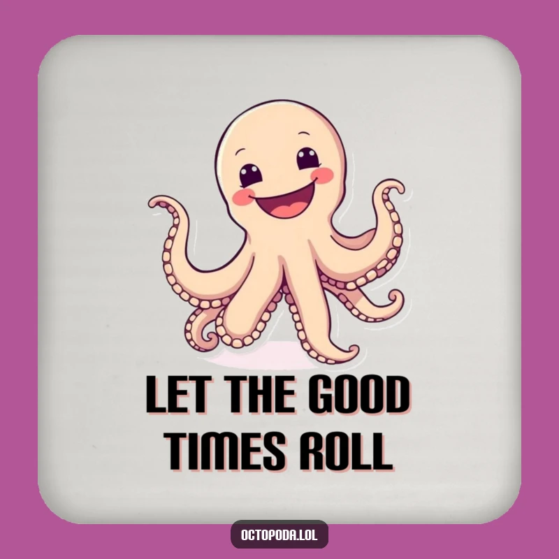 Funny Octopus Coaster Set: Sip with a Smile, Unique Gift
