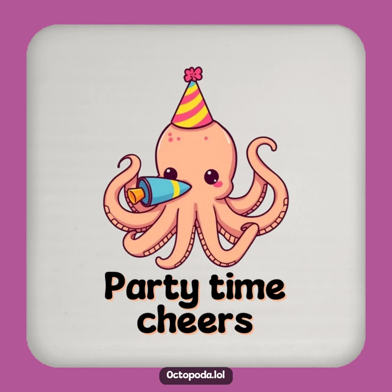 Funny Party Octopus Horn Coaster - Hilarious Table Protection for Party Fun