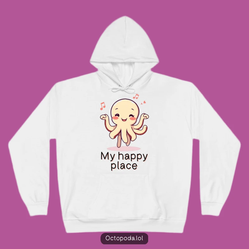 Funny Dancing Octopus Hoodie: Cozy Beats and Happy Vibes, Perfect Gift