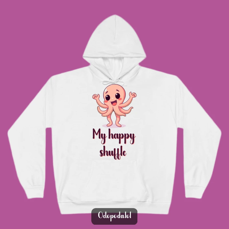 Funny Happy Dance Octopus Hoodie: Cozy Celebration Wear, Ultimate Funny Gift