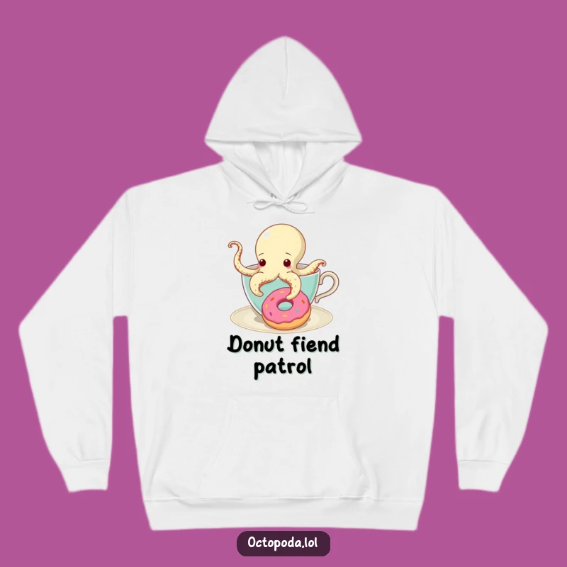 Funny Octopus Teacup Donut Hoodie - Cozy and Hilarious Gift for Comfort