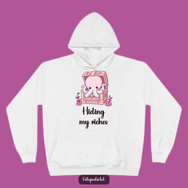 Funny Chubby Octopus Hoodie: Cozy Hideaway with Hidden Treasures