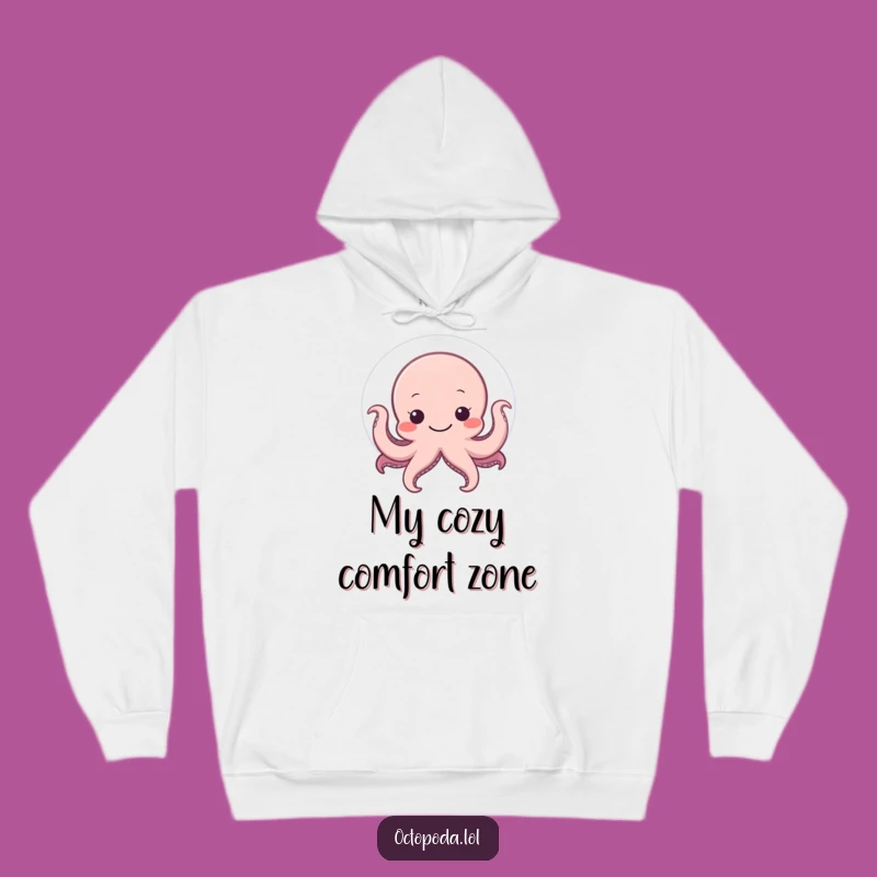 Cozy Funny Shy Octopus Hoodie: Snuggle Up with Humor, Great Gift