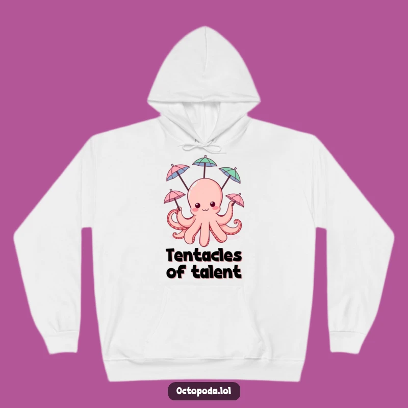 Funny Octopus Umbrella Hoodie - Cozy Tentacle Fun Wear