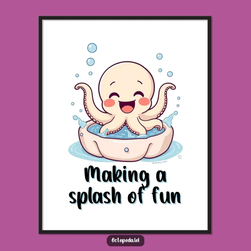 Free Printable Octopus Pool Wall Art: Splashy Fun Downloadable Decor!
