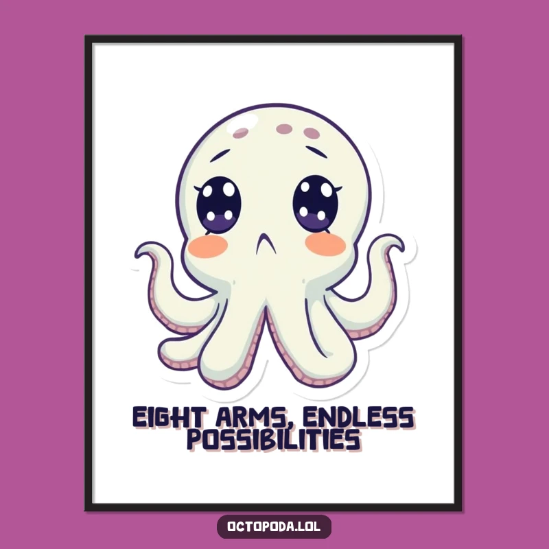 Surprised Octopus Art: Free Printable Downloadable Decor for Whimsy