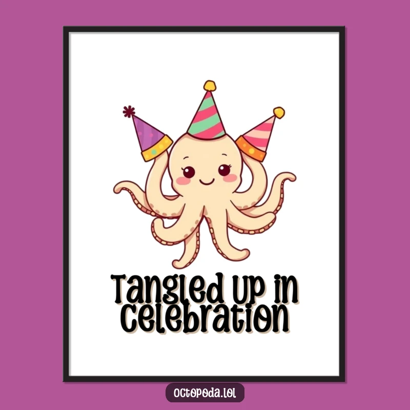 Free Printable Octopus Wall Art: Tangled Hat Chaos Downloadable Decor!
