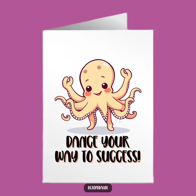 Free Printable Octopus Jig Congratulations Card: Wobbly Cheers Downloadable!