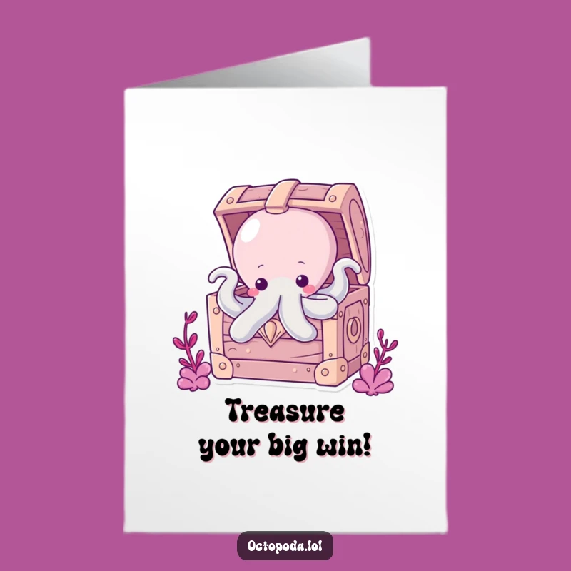 Free Printable Octopus Treasure Congrats Card - A Buried Treasure of Fun!