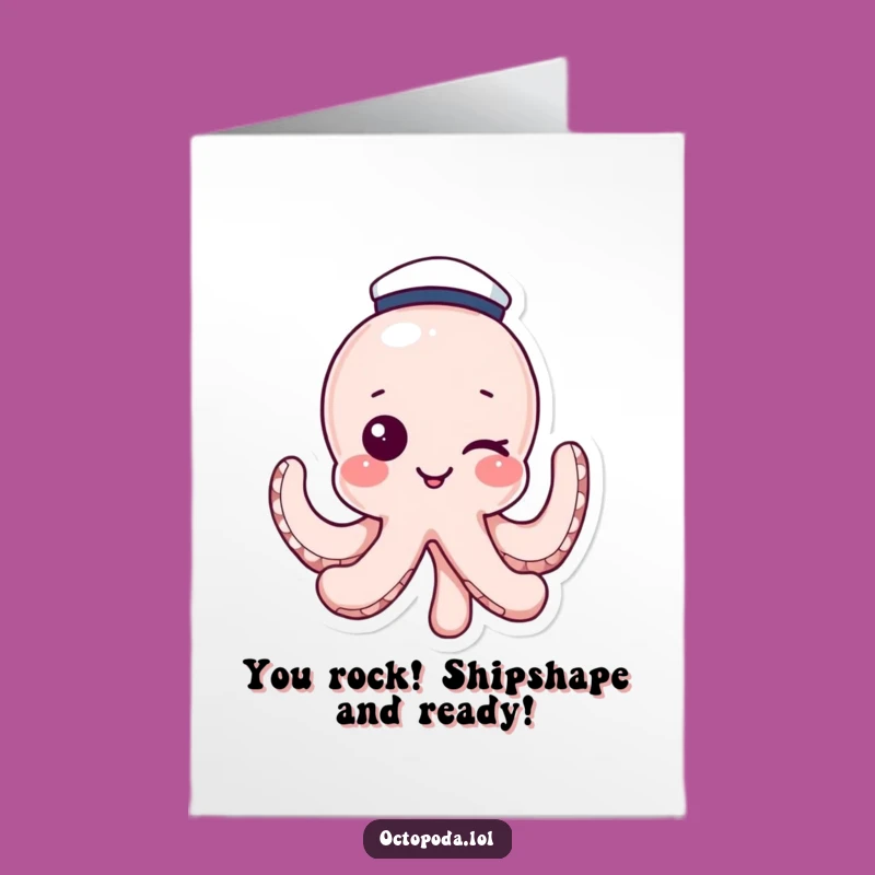 Nautical Octopus Congrats: Free Printable for a Smooth Sailing Success