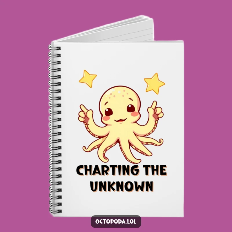 Funny Curious Octopus Notebook: Jot Down Your Cosmic Ideas, Gift