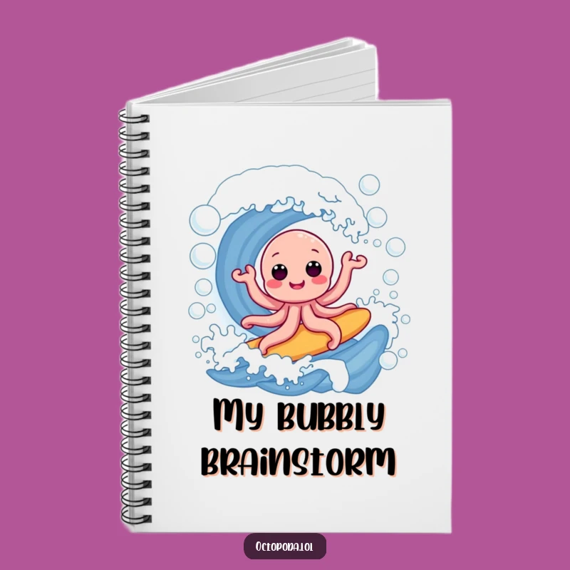 Funny Octopus Bubble Surf Notebook: Journal Your Fun, Hilarious Design, Perfect Gift