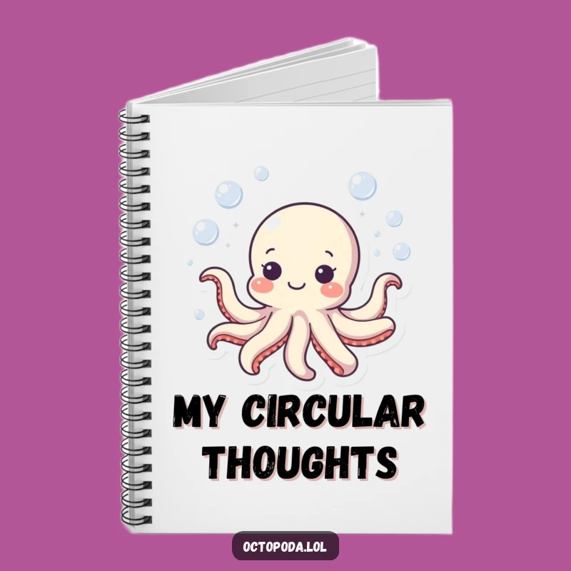 Funny Octopus Notebook: Bubbly Swimmer Journal, Perfect Funny Gift for Notes & Ideas