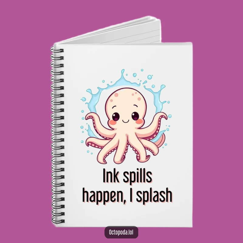 Funny Octopus Notebook: Splashy Ideas Journal Hilarious Funny Gift Journal