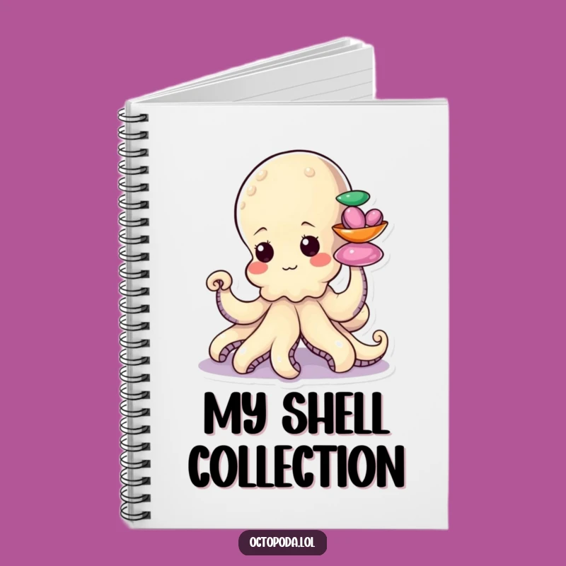 Funny Octopus Shell Stacker Notebook: Determined Notes, Creative Funny Gift