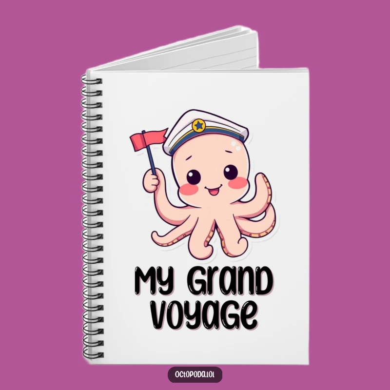Funny Sailor Octopus Notebook: Playful Nautical Journal for Ideas Gift