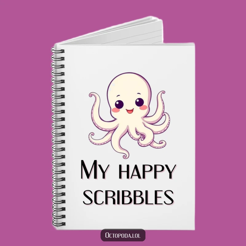 Funny Googly Eye Octopus Dance Notebook - Hilarious Journal for Happy Thoughts