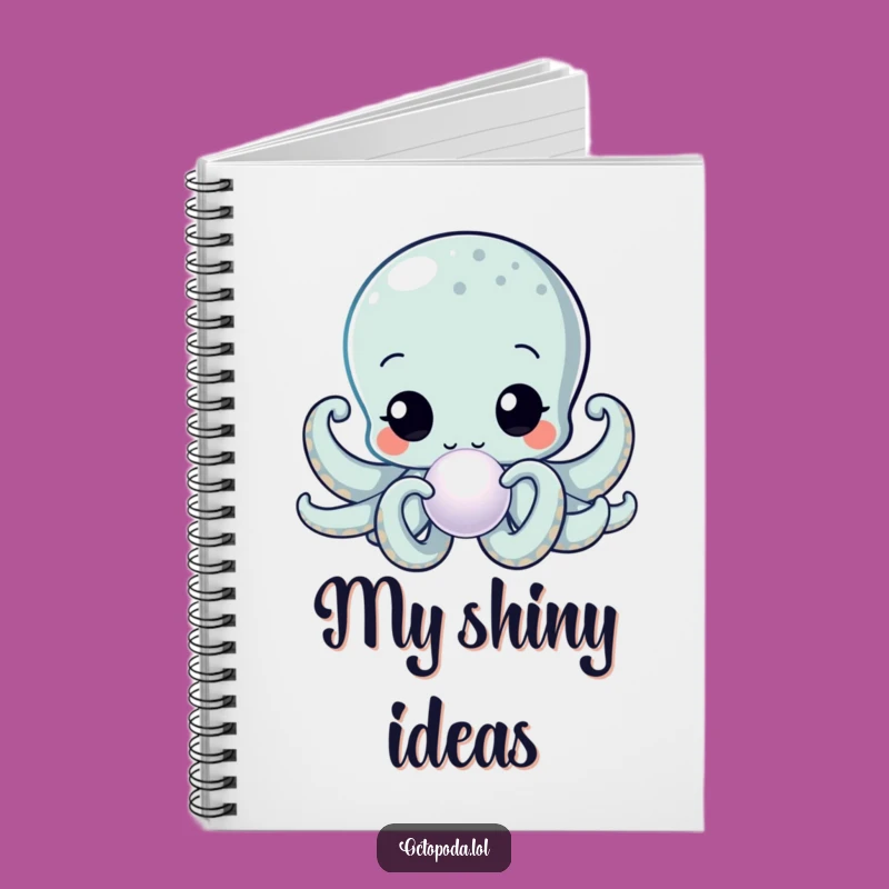 Funny Kawaii Octopus Pearl Inspector Notebook: Document Your Discoveries