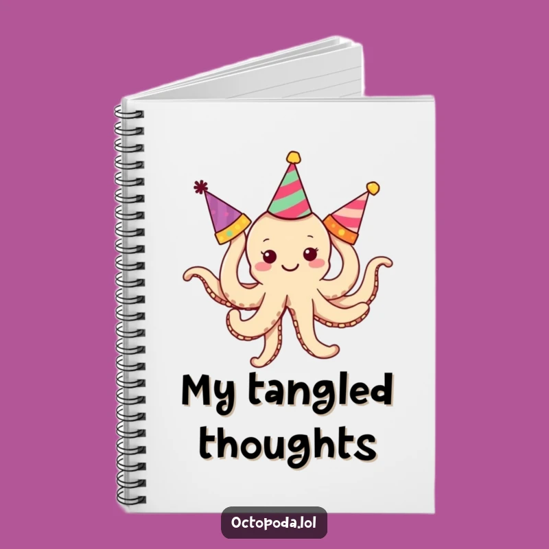 Funny Tangled Octopus Notebook: Party Character Journal, For Fun Notes and Funny Gifts