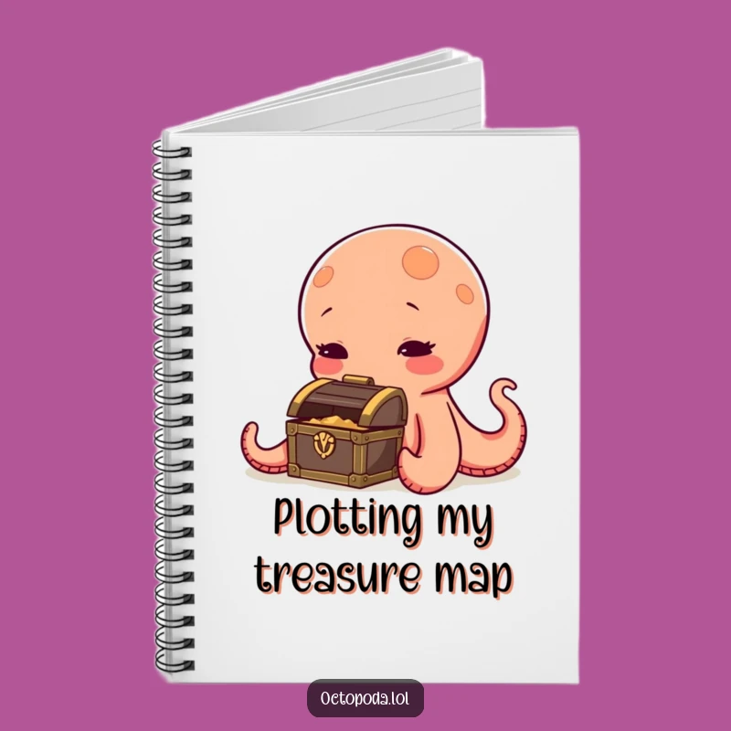 Funny Octopus Notebook: Treasure Hunt Ideas Journal Hilarious Funny Gift