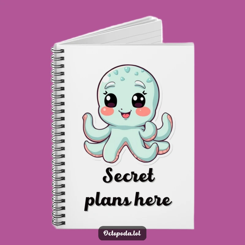 Funny Winking Octopus Notebook: Jot Down Secrets, Perfect Funny Gift for Ideas