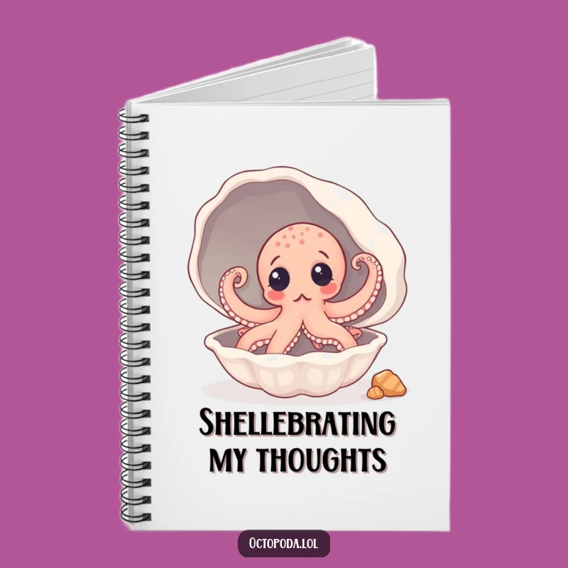 Funny Octopus Seashell Notebook: Hidden Ideas, Perfect Funny Journal Gift