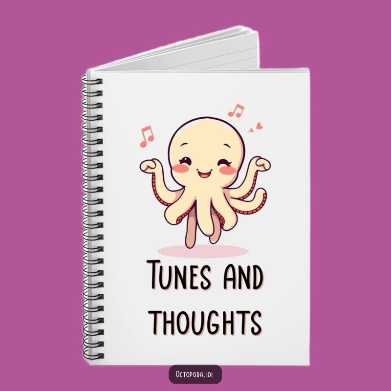 Funny Dancing Octopus Notebook: Compose Your Thoughts with Musical Flair