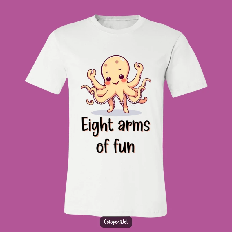 Funny Octopus Dancing Tee: Wobbly Character Shirt, Comfy and Expressive Funny Gift
