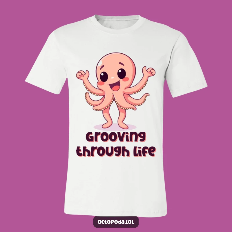 Funny Happy Dance Octopus T-Shirt: Energetic Moves, Hilarious Funny Gift for Dancers